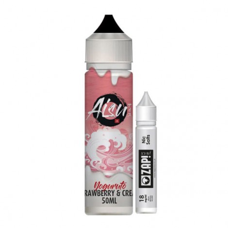 Zap! Juice Aisu Zero Ice Yoguruto Strawberry & Cream Shortfill 50ml (Free Nic Shot Included)