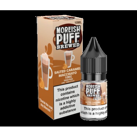 Moreish Puff Salts Brewed Salted Caramel Macchiato Nic Salt 10ml