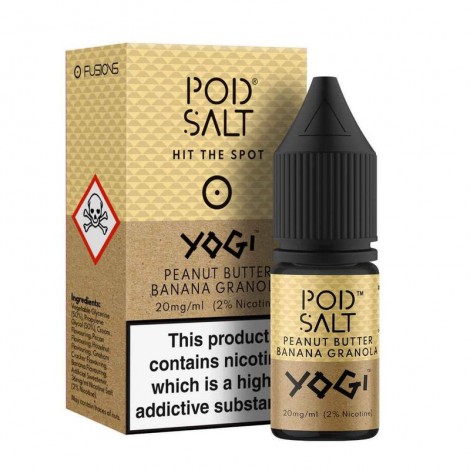 Pod Salt & Yogi Yogi Peanut Butter Banana Granola Nic Salt 10ml