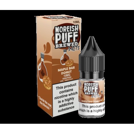 Moreish Puff Salts Brewed Maple Bar Donut Nic Salt 10ml